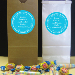 Snow Theme Party Favor Bag