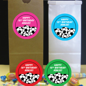 Soccer Girl Theme Favor Bag