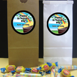 St. Patrick's Day Gold & Rainbow Party Favor Bag