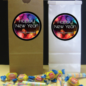 A New Years Colors Theme Favor Bag