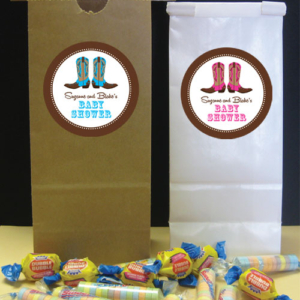 Western Baby Theme Custom Favor Bag