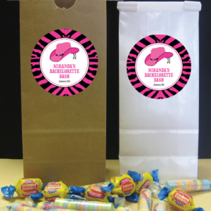 Western Cowgirl Theme Custom Favor Bag