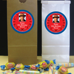 Western Bandana Photo Theme Favor Bag