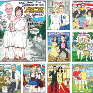 Anniversary Custom Caricature