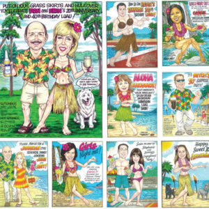 Luau Custom Caricature
