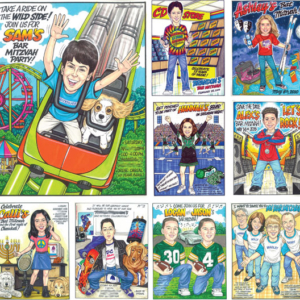 Bar and Bat Mitzvah Custom Caricature