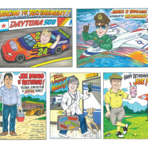 Retirement Custom Caricature
