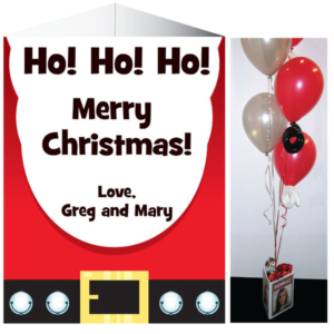 Christmas Santa Suit Theme Centerpiece
