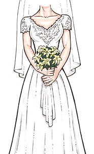 Here Comes the Bride Cutout