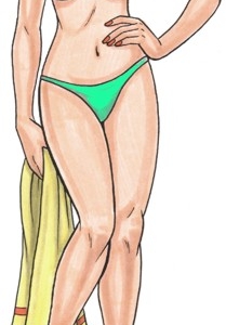 Bathing Suit Female Cutout