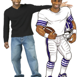Football Player Cutout