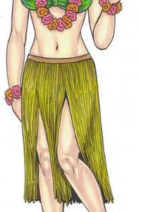 Luau Cutout, Female