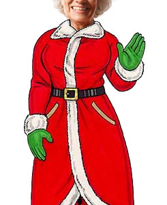 Christmas Theme Cutout, Mrs. Claus