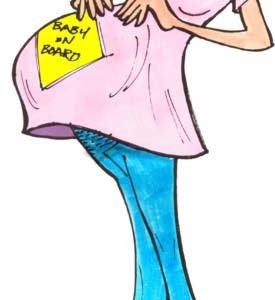 Baby bump, Pregnant Female Cutout