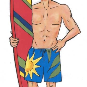 Surfer Cutout