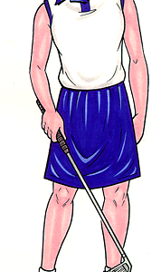 Golfer Female Cutout