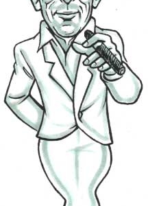 Halloween Cutout, Ghost of George Burns