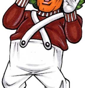 Willy Wonka, Oompa Loompa Theme Cutout
