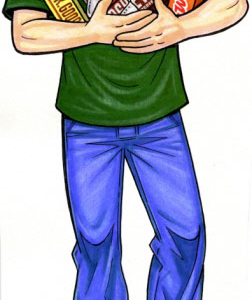 Chocolate Teen, Male, Cutout