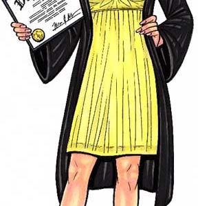 2023 Graduate Female Life-Sized Cutout