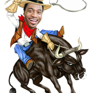 Bull Rider Cutout