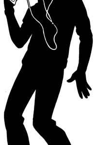 Ipod lifesize cutout, male
