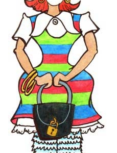 Circus Clown Female Cutout