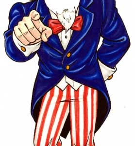 American Patriotic Cutout, Male