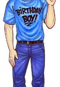 Birthday Cutout, Male