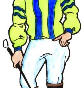 Kentucky Derby Theme Jockey Cutout