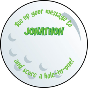 Golf Ball Sign In Board