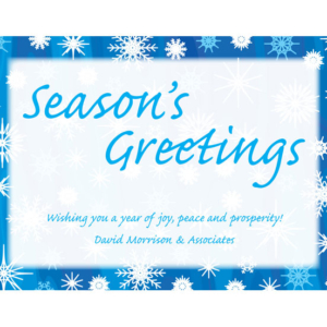 Winter Snow Theme Holiday Card