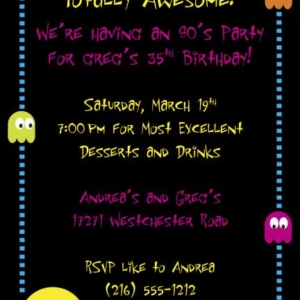 80s Invitation