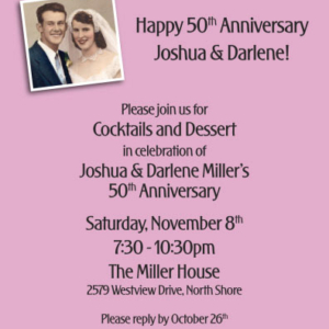 Hearts Photo Invitation