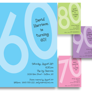 Birthday Age Invitation