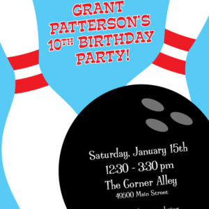 Bowling Invitation