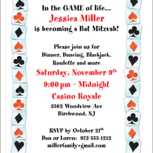 A Casino Party Invitation
