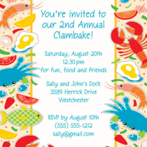 Seafood Invitation