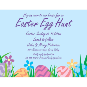 Easter Eggs Spring Invitation