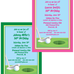Birthday Golf Invitation