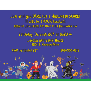 Halloween Kids Trick-or-Treat Invitation