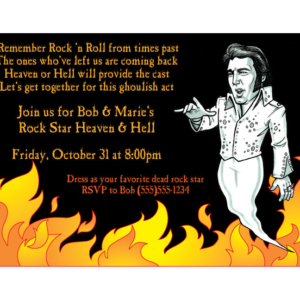 Halloween Rock Star Invitation