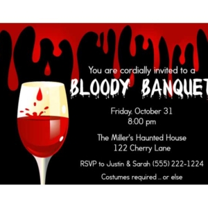 Halloween Bloody Banquet Invitation