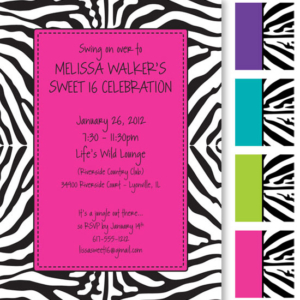 Jungle Prints Invitation