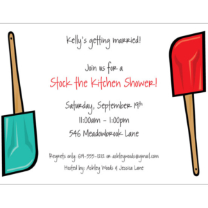 Bridal Shower Kitchen Invitation