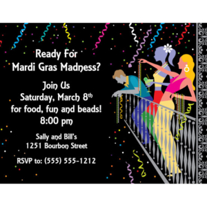 A Mardi Gras Balcony Invitation
