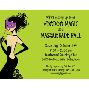 Halloween Masquerade Ball Invitation