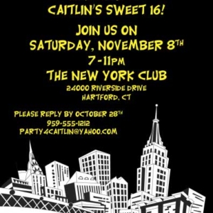New York Party Invitation