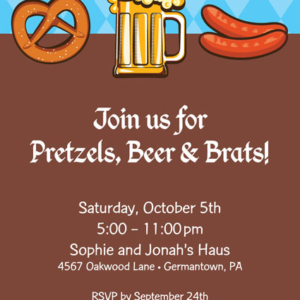 Oktoberfest Food Invitation