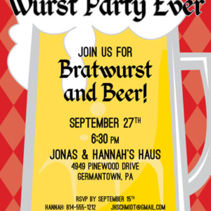 Oktoberfest Beer Invitation